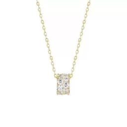 Collar Plata 925 Rueda Circones Dorado TALLA UNICA