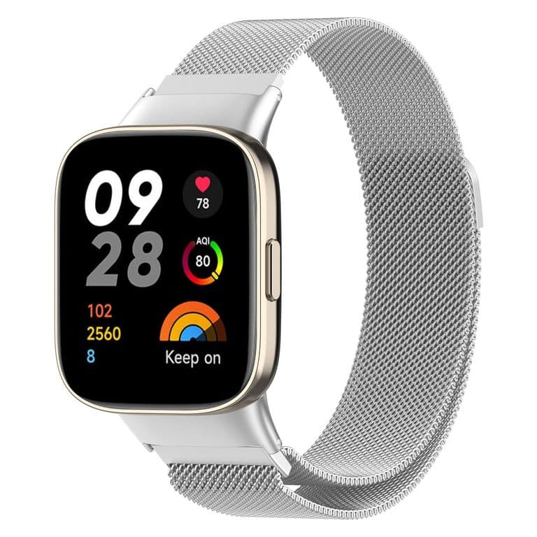 Correas Milanesse Loop Para Redmi Watch 3 Plateado TALLA UNICA