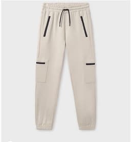 Pantalon casual contrastes chicos Blanco 10 ANOS