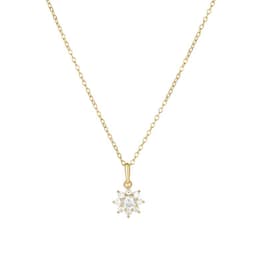 Collar Plata 925 Roseta Dorado TALLA UNICA