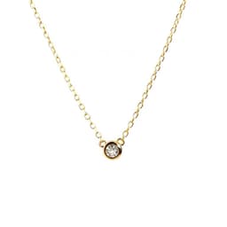 Collar Plata 925 Punto Luz Red Dorado TALLA UNICA