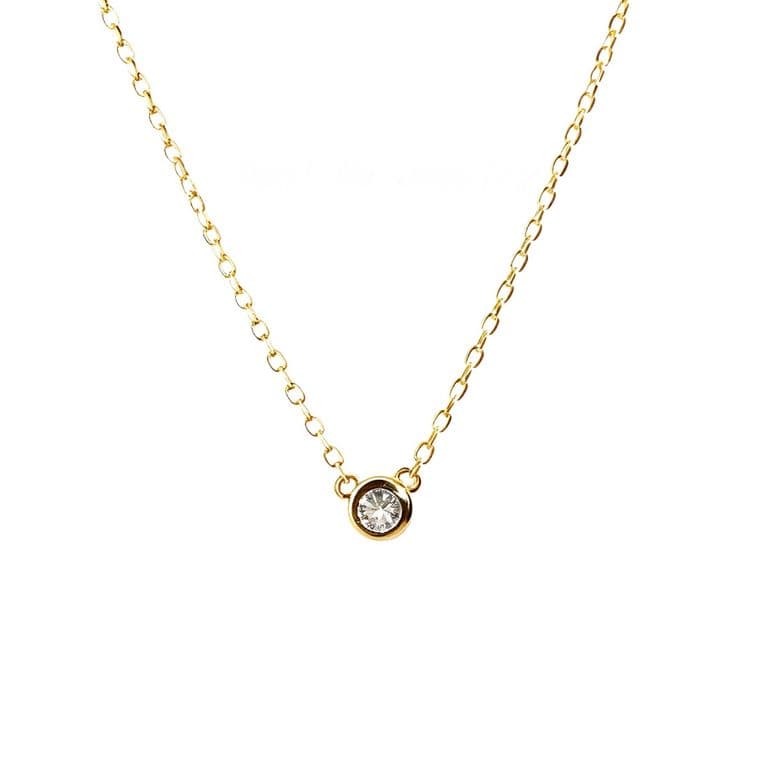 Collar Plata 925 Punto Luz Red Dorado TALLA UNICA