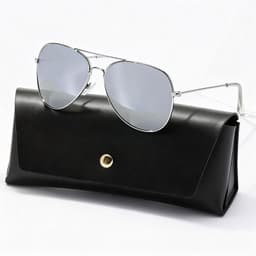 Lentes Gafas de sol de aviador piloto para hombre y mujer 100 % proteccion UV clasicas Plateado TALLA UNICA