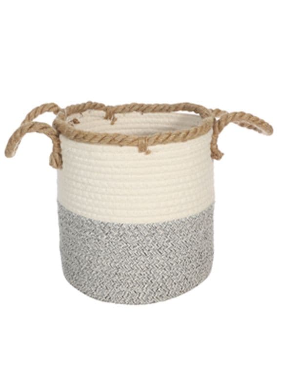Canasto de Fibra Seagrass 34x28 cm. Natural