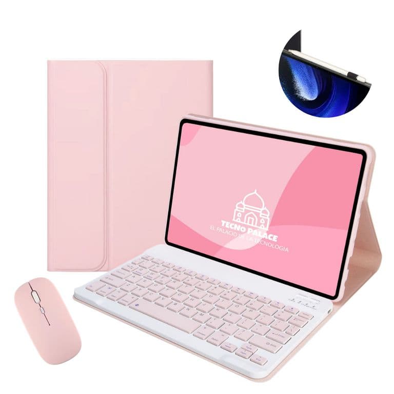Funda Con Teclado y Mouse Para Honor Pad 8 - letra N