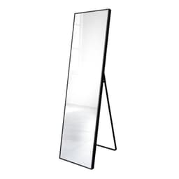 Espejo de pie Lorette Marco de aluminio negro y espejo 5 mm 402150 cm