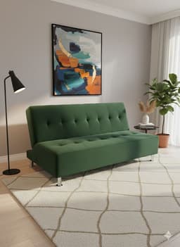 SOFA CAMA NEW VERDE FELPA Verde bosque