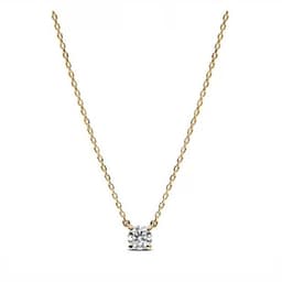 Collar Plata 925 Punto De Luz 4p Dorado TALLA UNICA