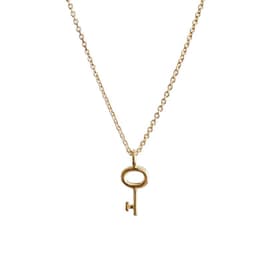 Collar Plata 925 Llave S Lisa Dorado TALLA UNICA