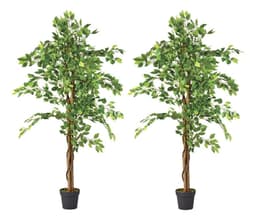 Planta Artificial Decorativa Arbol Grande Pack Ficus 160cm