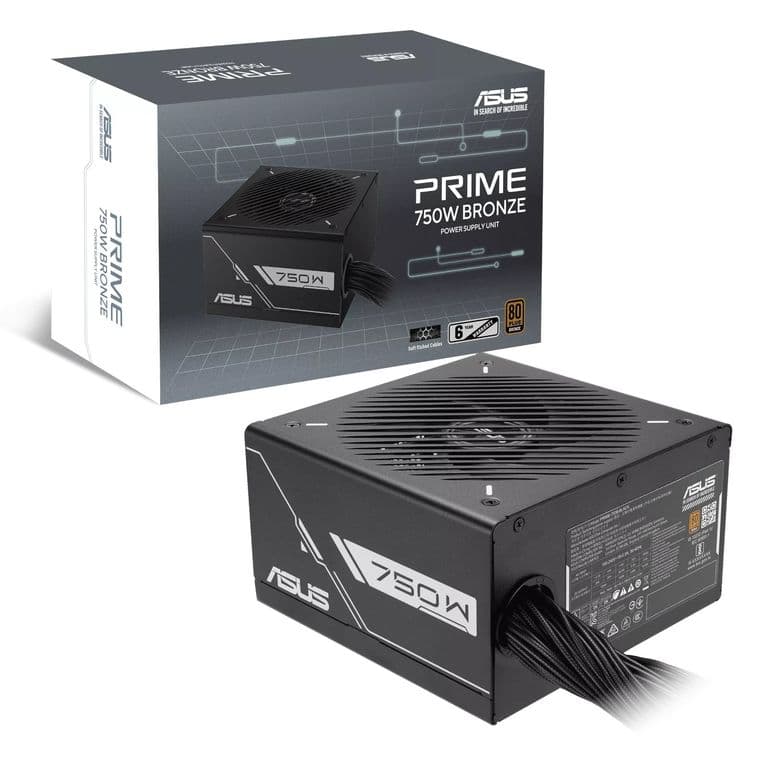 Fuente de poder - Certificada - Prime-750B - 80 Bronze
