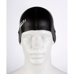 Gorro de Natacion Plain Flat Silicona Negro