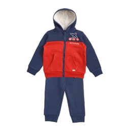 Conjunto Poleron y Pantalon Buzo Franela Bebe Nino Azul 9 MESES