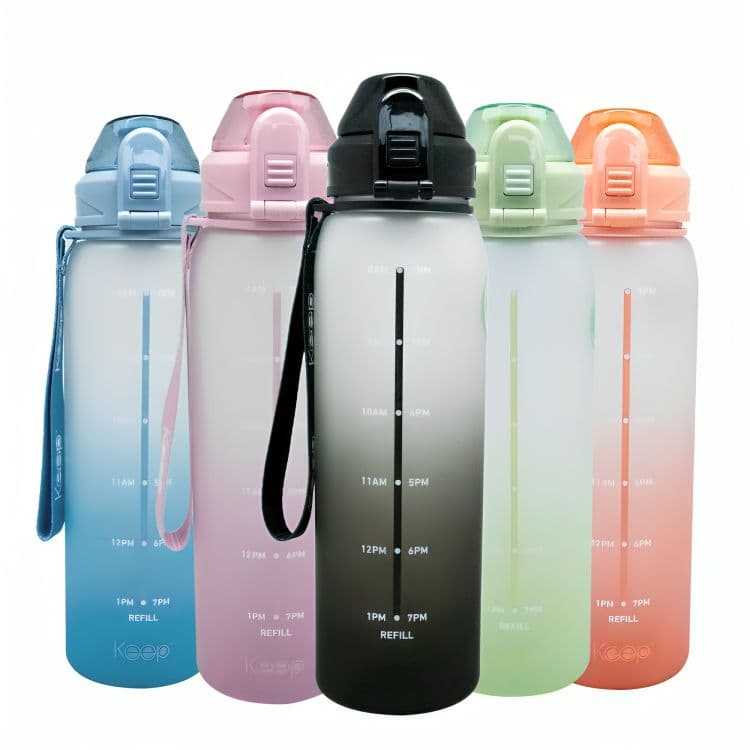 Botella Medidas Rubber 1 Litro