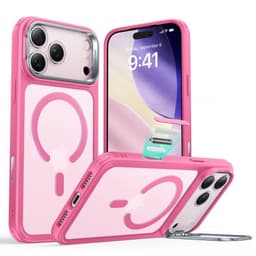 Carcasa Para iPhone 17 Pro Max Hybrid Stash Stand Rosado