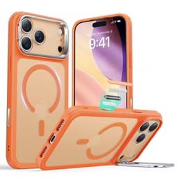 Carcasa Para iPhone 17 Pro Max Hybrid Stash Stand Naranja