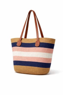 Cartera Bolso Tejido Playa Verano Mujer Isidora Rosa TALLA UNICA