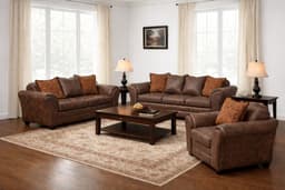 Juego de Living 3 2 1 Aconcagua Chocolate