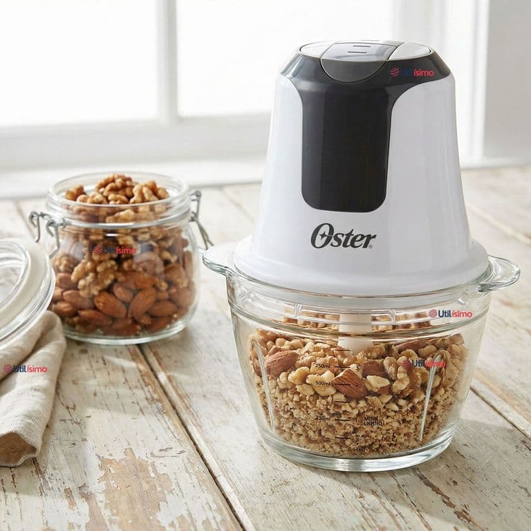 Mini picadora Oster 3 tazas con tazon de vidrio FPSTFP3340 Version 2026