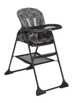 Silla de Comer Mimzy Snacker Abc Charcoal Negro