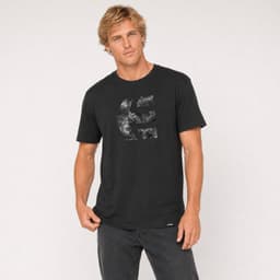 Polera Men Icon Print Black Acid Negro S