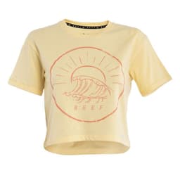 Polera Kids Crop Top Yellow Wave Amarillo 10 ANOS