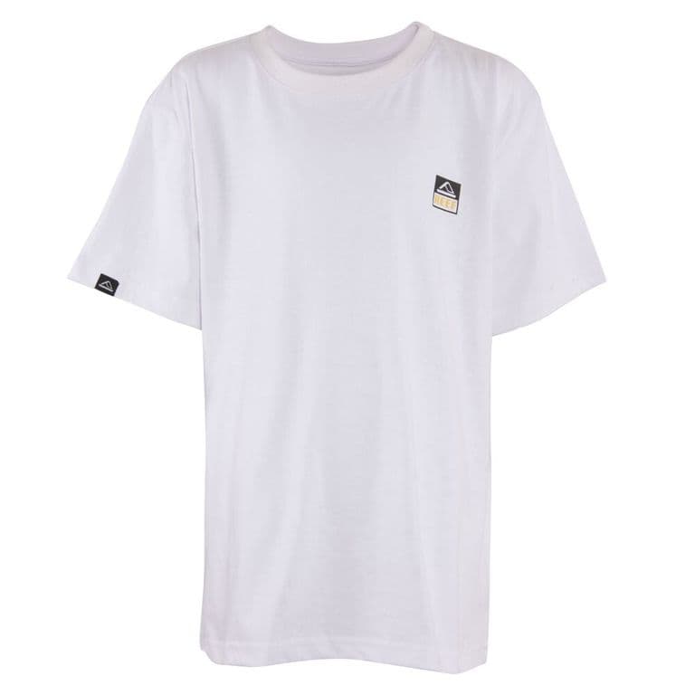 Polera Kids White Logo Black Back Blanco 16 ANOS