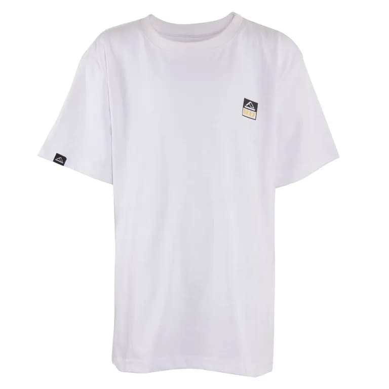 Polera Kids White Logo Black Back Blanco 10 ANOS