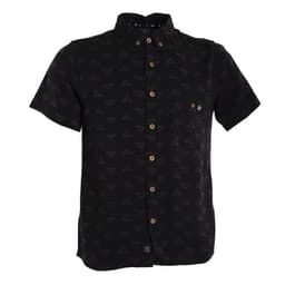 Camisa Kids Black Logo Grey Negro 10 ANOS