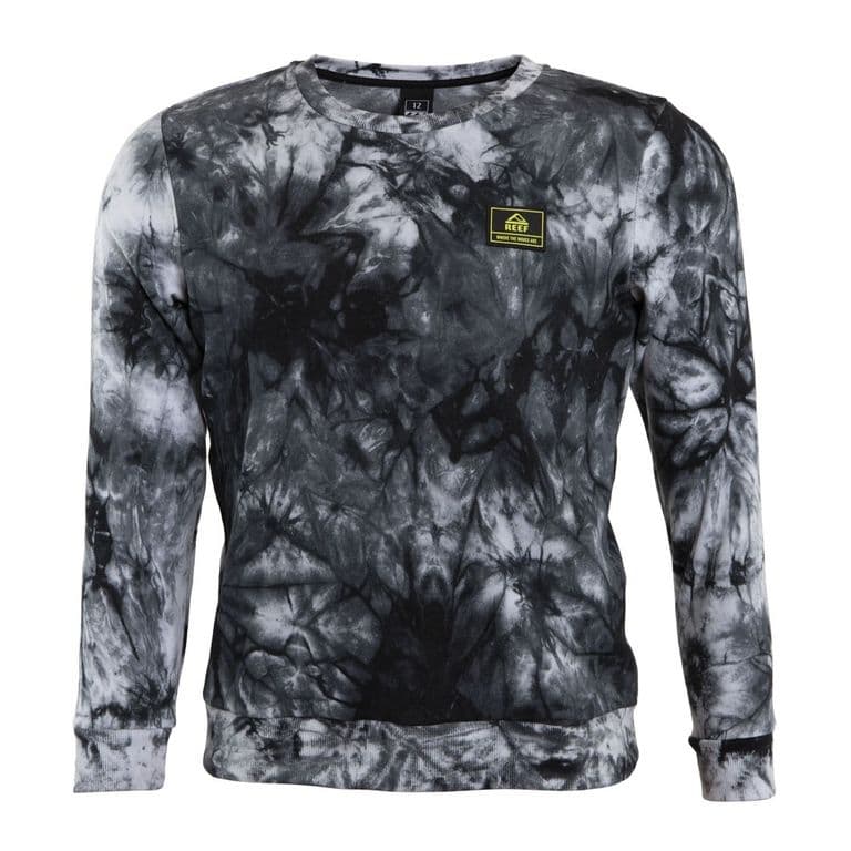 Poleron Kids Crew Tie Dye Black Negro 10