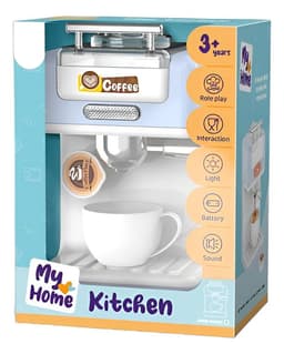 Cafetera Electrica De Juguete + 3a-juguetes Educativos Blanco