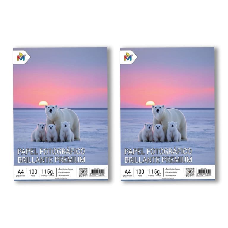 Papel Fotografico A4 x200 Hojas - 115g Especial Folletos