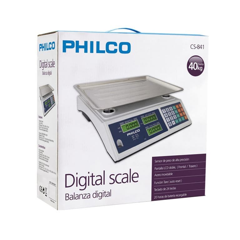 Balanza digital Recargable Hasta 40 kg