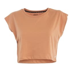 Polera Kids Crop Top Orange Pink Palm California Naranja 10 ANOS