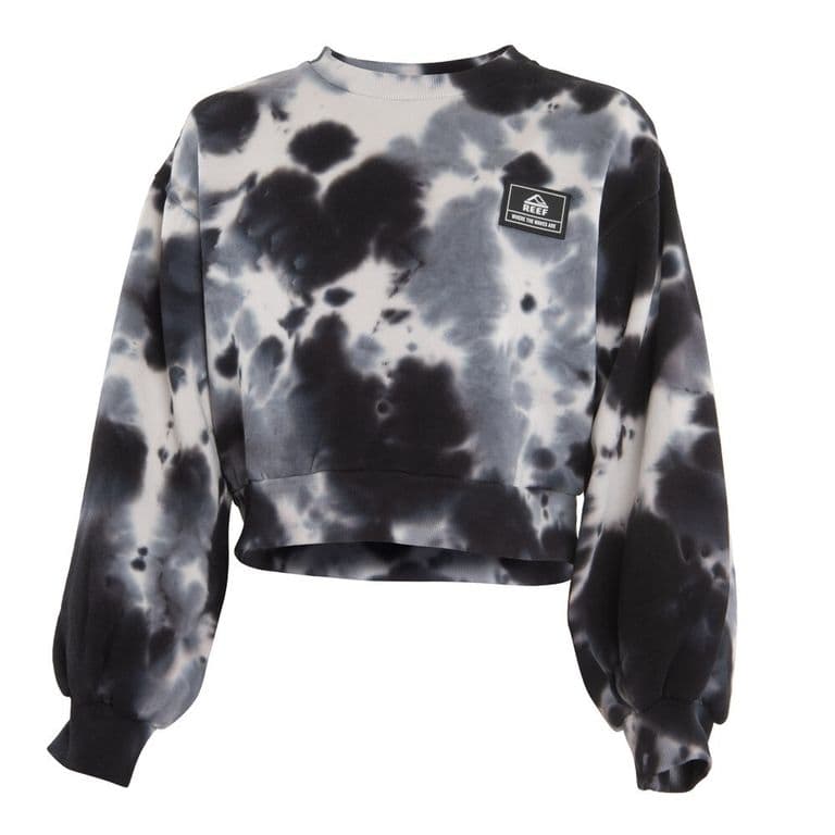 Poleron Girls Crop Black Grey White Negro 10