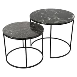 Set Mesa Negro Marmol