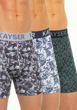 Pack 3 Boxer Algodon P393.276-GRI Gris S