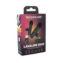 KIT MICROFONO DE 2 LAVALIER INALAMBRICOS PARA CELULAR