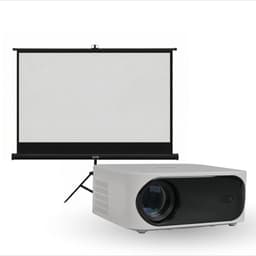 Proyector Portatil Orion 12000lm + Telon 80" Negro