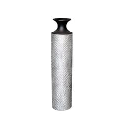 ADORNO SRIO PLATA/NEGRO POLIRESINA 12 x 12 x 50 CM