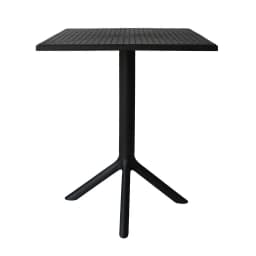 Mesa Cocina Terraza Jardin Cuadrada Sander 76x60x60cm Negra