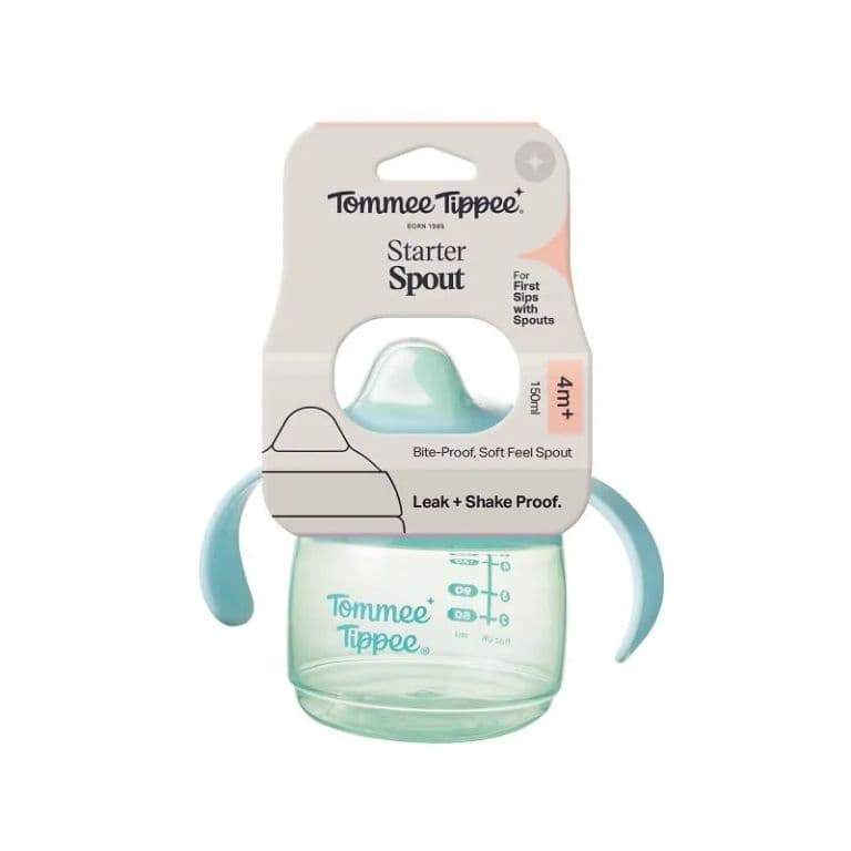 Vaso de aprendizaje con asas 150ml Starter Spout 4 meses+ celeste