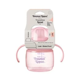Vaso de aprendizaje boquilla de silicona 150ml Transition Spout 4 meses+ rosado