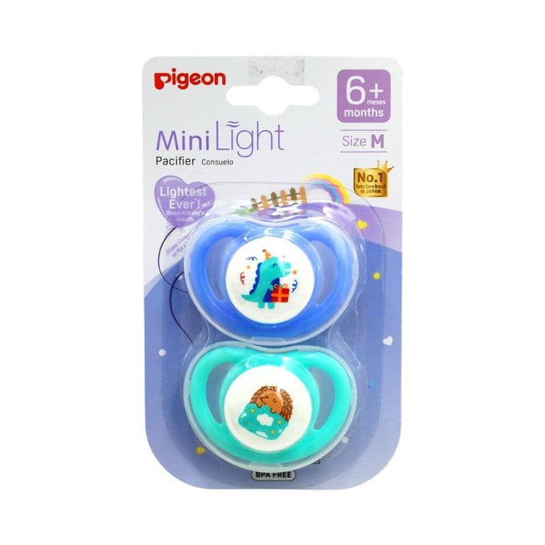 Chupete Odontologico Mini Light Talla M 2 Un (Azul-Verde)