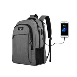 Mochila De Viaje Notebook 25 L Impermeable Antirrobo +Usb Color Gris