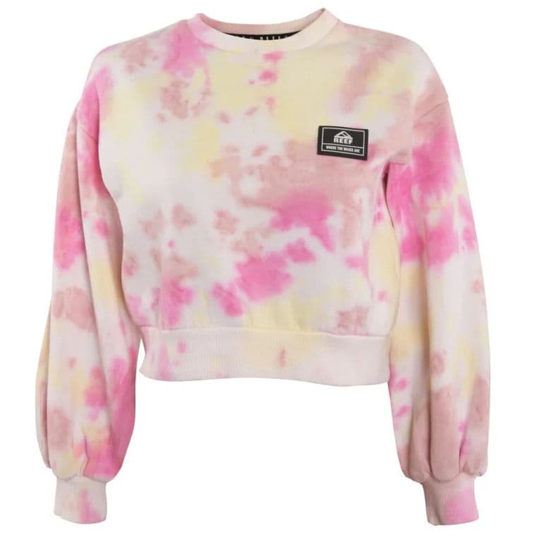 Poleron Girls Crop Pink Yellow Rosa 10 ANOS