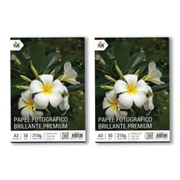 2x Papel Fotografico A3 210g - 100 Hojas Brillo Espejo Pro