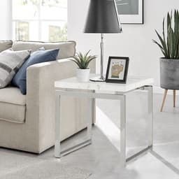 Mesa Lateral Marmol White