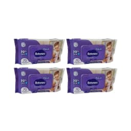 Pack 4 Toallitas Humedas Hipoalergenicas Aloe Vera 70 Unidades c/u , 280 Toallitas.