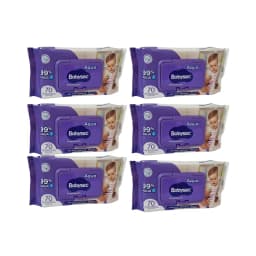 Pack 6 Toallitas Humedas Hipoalergenicas Aloe Vera 70 Unidades c/u, 420 Toallitas.